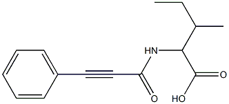 3-methyl-2-[(3-phenylprop-2-ynoyl)amino]pentanoic acid 结构式