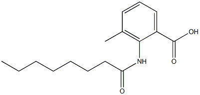3-methyl-2-octanamidobenzoic acid 结构式