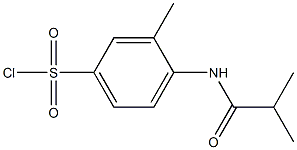 3-methyl-4-(2-methylpropanamido)benzene-1-sulfonyl chloride 结构式