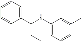 3-methyl-N-(1-phenylpropyl)aniline 结构式