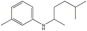 3-methyl-N-(5-methylhexan-2-yl)aniline 结构式