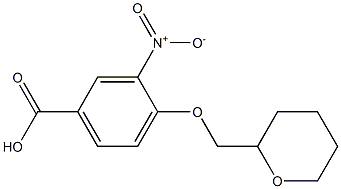 3-nitro-4-(oxan-2-ylmethoxy)benzoic acid 结构式