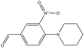 3-nitro-4-(piperidin-1-yl)benzaldehyde 结构式