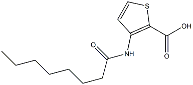 3-octanamidothiophene-2-carboxylic acid 结构式