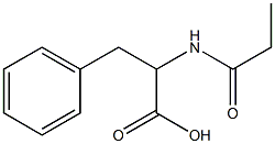 3-phenyl-2-(propionylamino)propanoic acid 结构式