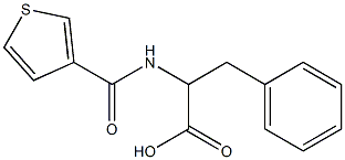 3-phenyl-2-[(thien-3-ylcarbonyl)amino]propanoic acid 结构式