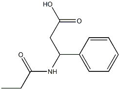 3-phenyl-3-(propionylamino)propanoic acid 结构式