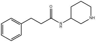 3-phenyl-N-(piperidin-3-yl)propanamide 结构式