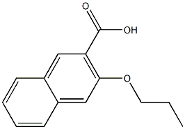 3-propoxynaphthalene-2-carboxylic acid 结构式