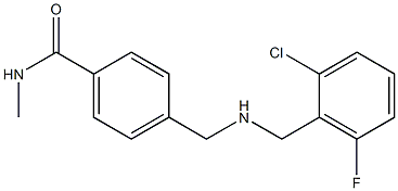 4-({[(2-chloro-6-fluorophenyl)methyl]amino}methyl)-N-methylbenzamide 结构式