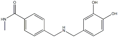 4-({[(3,4-dihydroxyphenyl)methyl]amino}methyl)-N-methylbenzamide 结构式