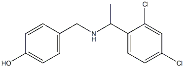 4-({[1-(2,4-dichlorophenyl)ethyl]amino}methyl)phenol 结构式