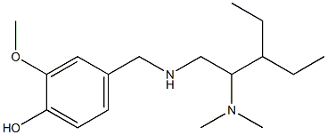 4-({[2-(dimethylamino)-3-ethylpentyl]amino}methyl)-2-methoxyphenol 结构式