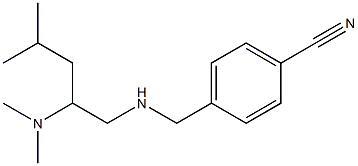 4-({[2-(dimethylamino)-4-methylpentyl]amino}methyl)benzonitrile 结构式