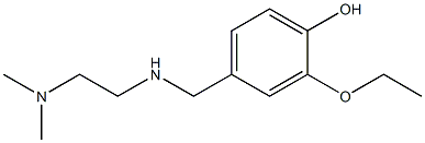 4-({[2-(dimethylamino)ethyl]amino}methyl)-2-ethoxyphenol 结构式