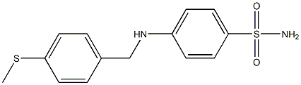 4-({[4-(methylsulfanyl)phenyl]methyl}amino)benzene-1-sulfonamide 结构式