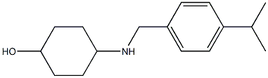 4-({[4-(propan-2-yl)phenyl]methyl}amino)cyclohexan-1-ol 结构式