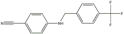 4-({[4-(trifluoromethyl)phenyl]methyl}amino)benzonitrile 结构式