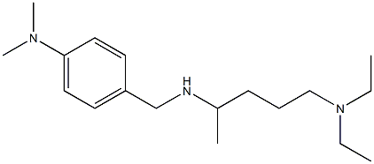 4-({[5-(diethylamino)pentan-2-yl]amino}methyl)-N,N-dimethylaniline 结构式