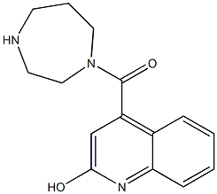 4-(1,4-diazepan-1-ylcarbonyl)quinolin-2-ol 结构式