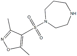 4-(1,4-diazepane-1-sulfonyl)-3,5-dimethyl-1,2-oxazole 结构式