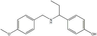 4-(1-{[(4-methoxyphenyl)methyl]amino}propyl)phenol 结构式