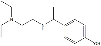 4-(1-{[2-(diethylamino)ethyl]amino}ethyl)phenol 结构式