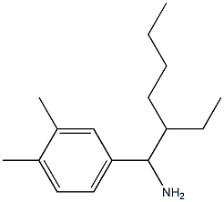 4-(1-amino-2-ethylhexyl)-1,2-dimethylbenzene 结构式