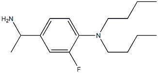 4-(1-aminoethyl)-N,N-dibutyl-2-fluoroaniline 结构式