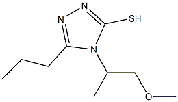 4-(1-methoxypropan-2-yl)-5-propyl-4H-1,2,4-triazole-3-thiol 结构式