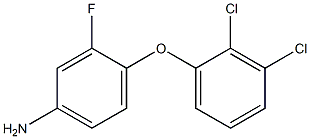 4-(2,3-dichlorophenoxy)-3-fluoroaniline 结构式