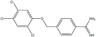 4-(2,4,5-trichlorophenoxymethyl)benzene-1-carboximidamide 结构式