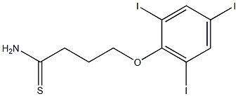 4-(2,4,6-triiodophenoxy)butanethioamide 结构式