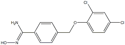 4-(2,4-dichlorophenoxymethyl)-N'-hydroxybenzene-1-carboximidamide 结构式