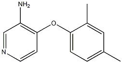 4-(2,4-dimethylphenoxy)pyridin-3-amine 结构式