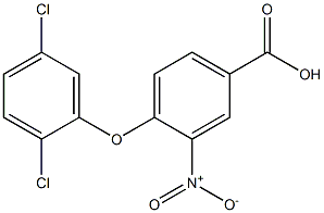 4-(2,5-dichlorophenoxy)-3-nitrobenzoic acid 结构式