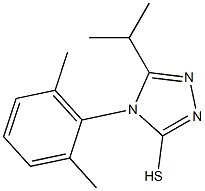 4-(2,6-dimethylphenyl)-5-(propan-2-yl)-4H-1,2,4-triazole-3-thiol 结构式