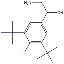 4-(2-amino-1-hydroxyethyl)-2,6-di-tert-butylphenol 结构式