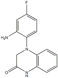 4-(2-amino-4-fluorophenyl)-1,2,3,4-tetrahydroquinoxalin-2-one 结构式