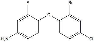 4-(2-bromo-4-chlorophenoxy)-3-fluoroaniline 结构式