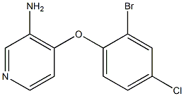 4-(2-bromo-4-chlorophenoxy)pyridin-3-amine 结构式