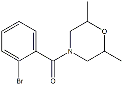 4-(2-bromobenzoyl)-2,6-dimethylmorpholine 结构式