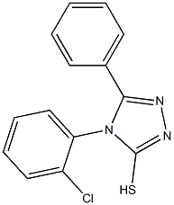 4-(2-chlorophenyl)-5-phenyl-4H-1,2,4-triazole-3-thiol 结构式