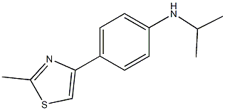 4-(2-methyl-1,3-thiazol-4-yl)-N-(propan-2-yl)aniline 结构式