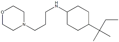 4-(2-methylbutan-2-yl)-N-[3-(morpholin-4-yl)propyl]cyclohexan-1-amine 结构式