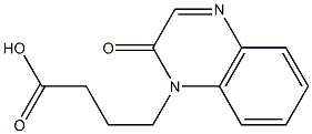 4-(2-oxo-1,2-dihydroquinoxalin-1-yl)butanoic acid 结构式