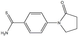 4-(2-oxopyrrolidin-1-yl)benzenecarbothioamide 结构式