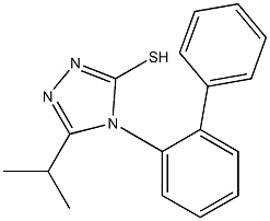 4-(2-phenylphenyl)-5-(propan-2-yl)-4H-1,2,4-triazole-3-thiol 结构式