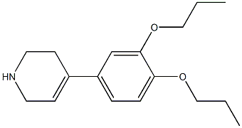 4-(3,4-dipropoxyphenyl)-1,2,3,6-tetrahydropyridine 结构式