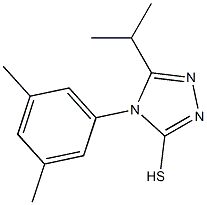 4-(3,5-dimethylphenyl)-5-(propan-2-yl)-4H-1,2,4-triazole-3-thiol 结构式